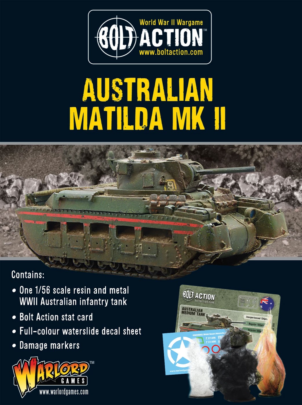 Bolt Action 402415001 Australian Matilda MK II (WWII Infantry Tank  (5060572501324)