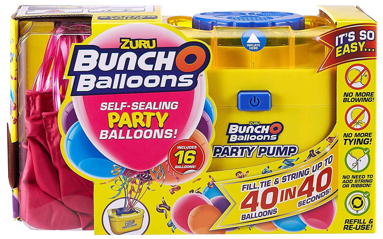 Bunch O Balloons Party Pump 16 Pink Balloons 193052003157 Ebay