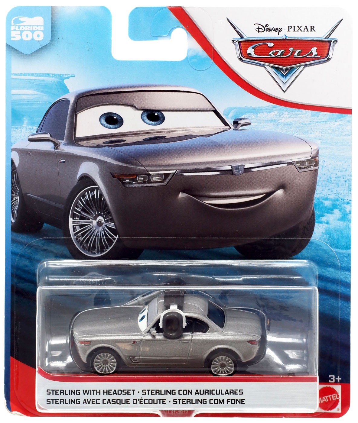 Cars 3 Florida 500 Sterling with Headset Diecast Car Version 2