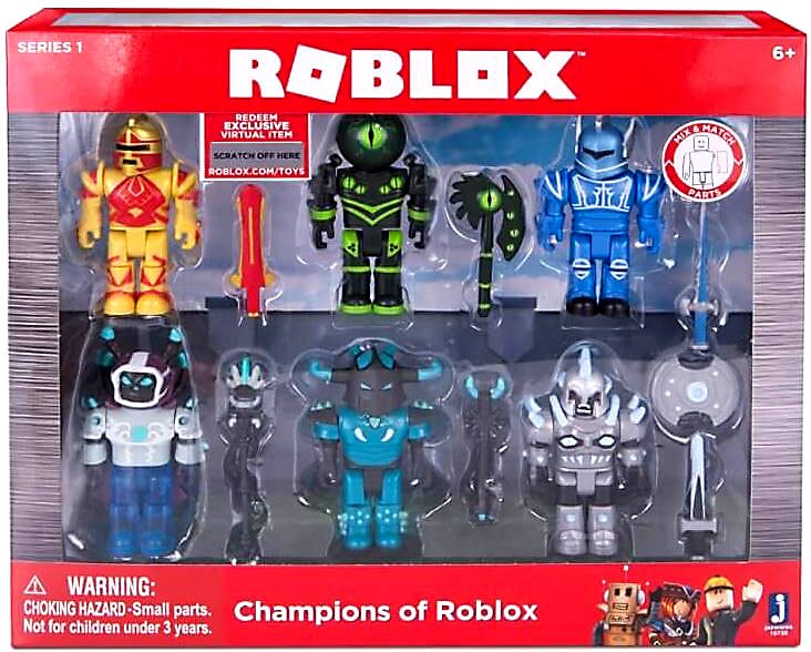 Champions Of Roblox Action Figure 6 Pack 681326107309 Ebay - roblox citizens of roblox 3 action figure 6 pack jazwares toywiz