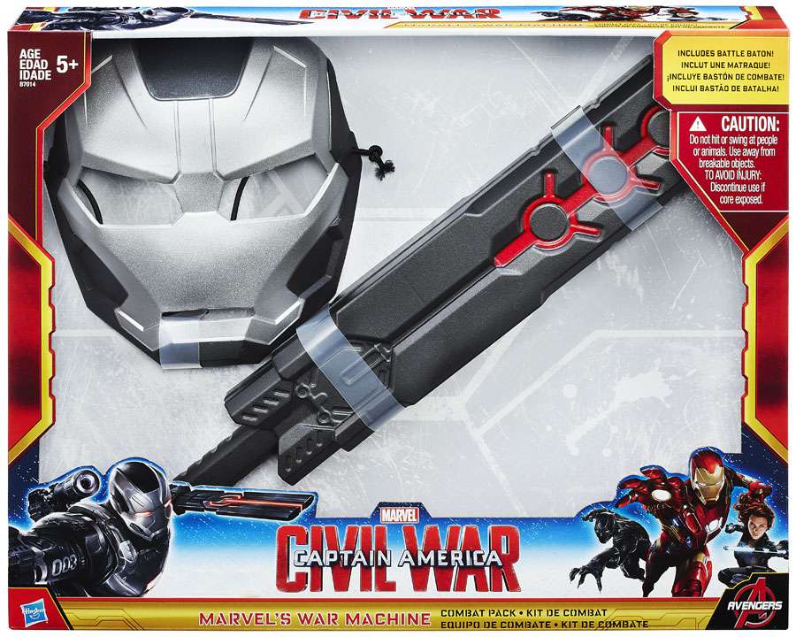 Details About Civil War War Machine Combat Pack Roleplay Toy Mask Battle Baton