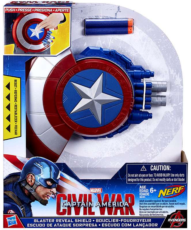 captain america civil war blaster reveal shield