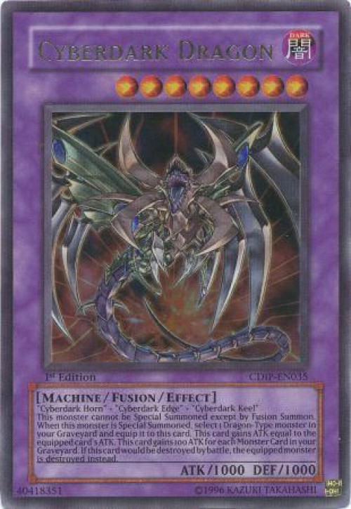 YuGiOh GX TCG Cyberdark Impact Ultra Rare Cyberdark Dragon CDIP