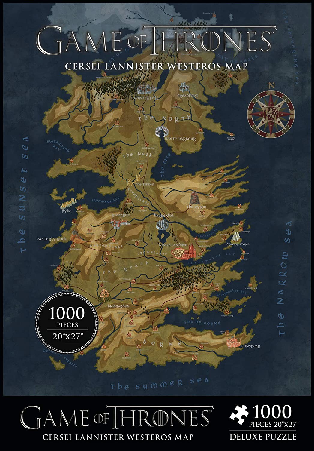 Game of Thrones Cersei's Westeros Map 27Inch Puzzle