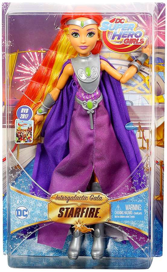 DC Super Hero Girls Intergalactic Gala Starfire 12-Inch Deluxe Doll ...