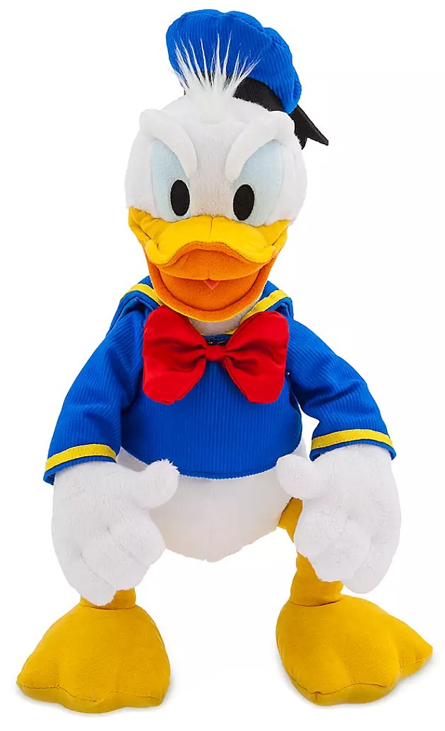 silver donald duck plush