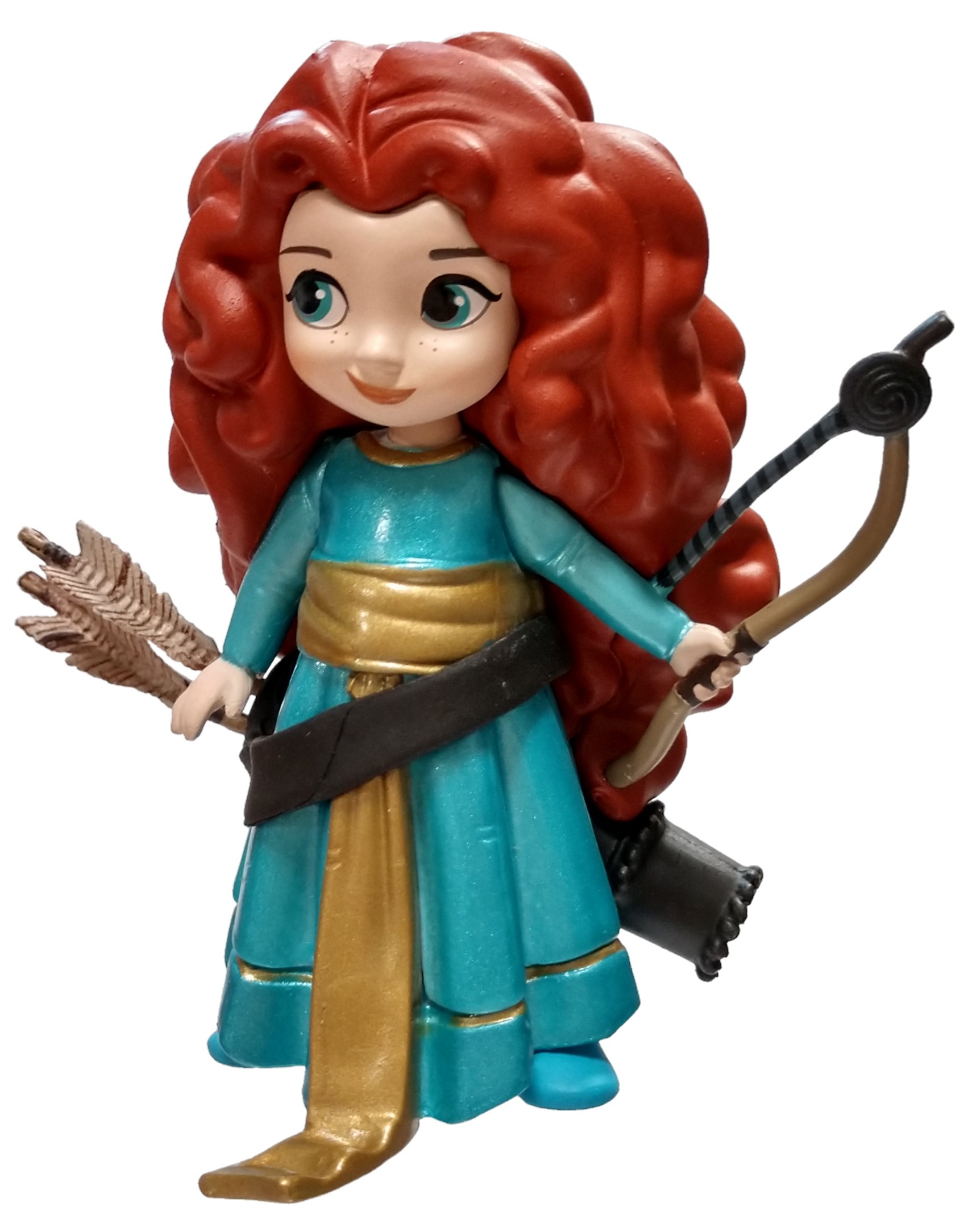 Disney Store Brave Princess Merida Figure 3/" PVC LOOSE Figurine Glitter NEW
