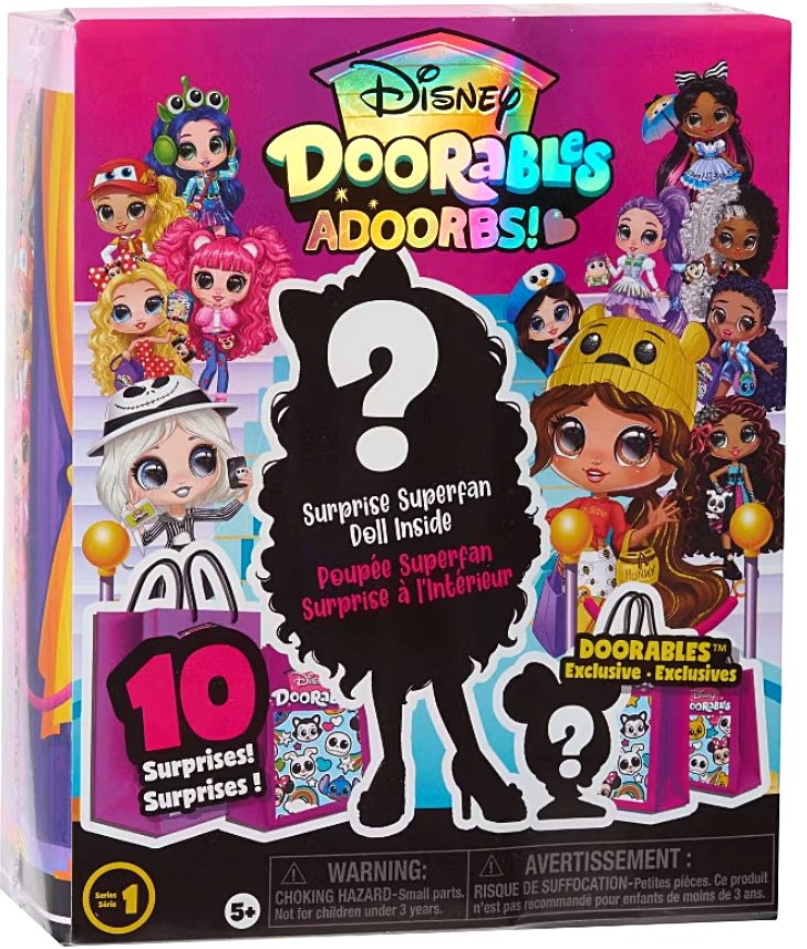 Disney Doorables ADOORBS! 5.5-Inch Pack [1 RANDOM Superfan Doll