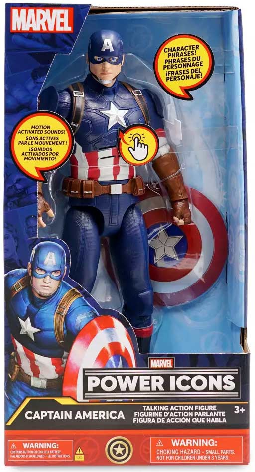 MARVEL POWER ICONS フィギュアセット　海外ディズニー限定 Spider-Man, Venom and Miles Morales Talking Action Figure Set