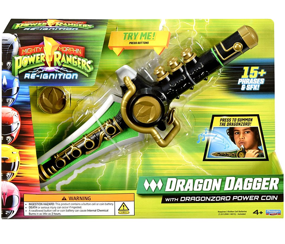 Mighty Morphin Re-Ignition Dragon Dagger Roleplay Toy | eBay