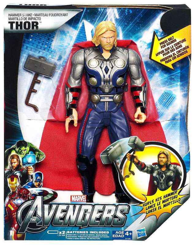 avengers nerf power moves marvel thor hammer strike hammer