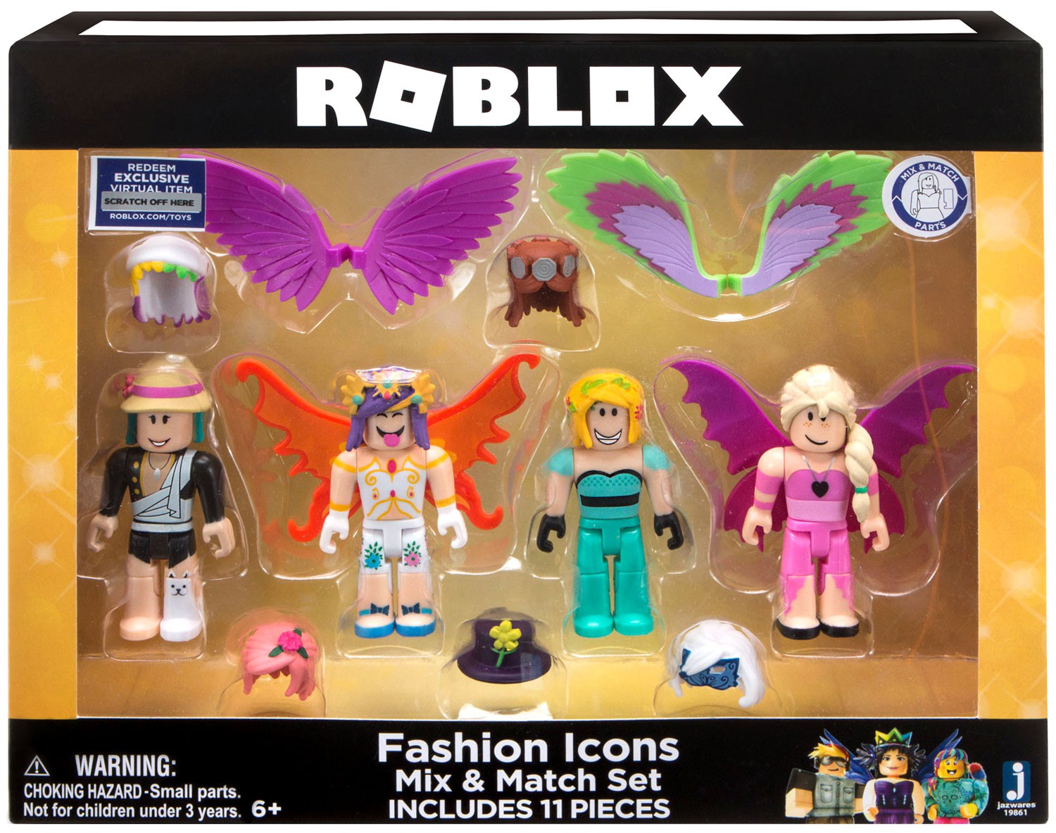 Roblox Celebrity Collection Fashion Icons Action Figure 4 Pack