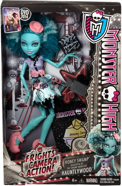 Monster High Frights, Camera, Action Hauntlywood Honey Swamp 10.5-Inch ...