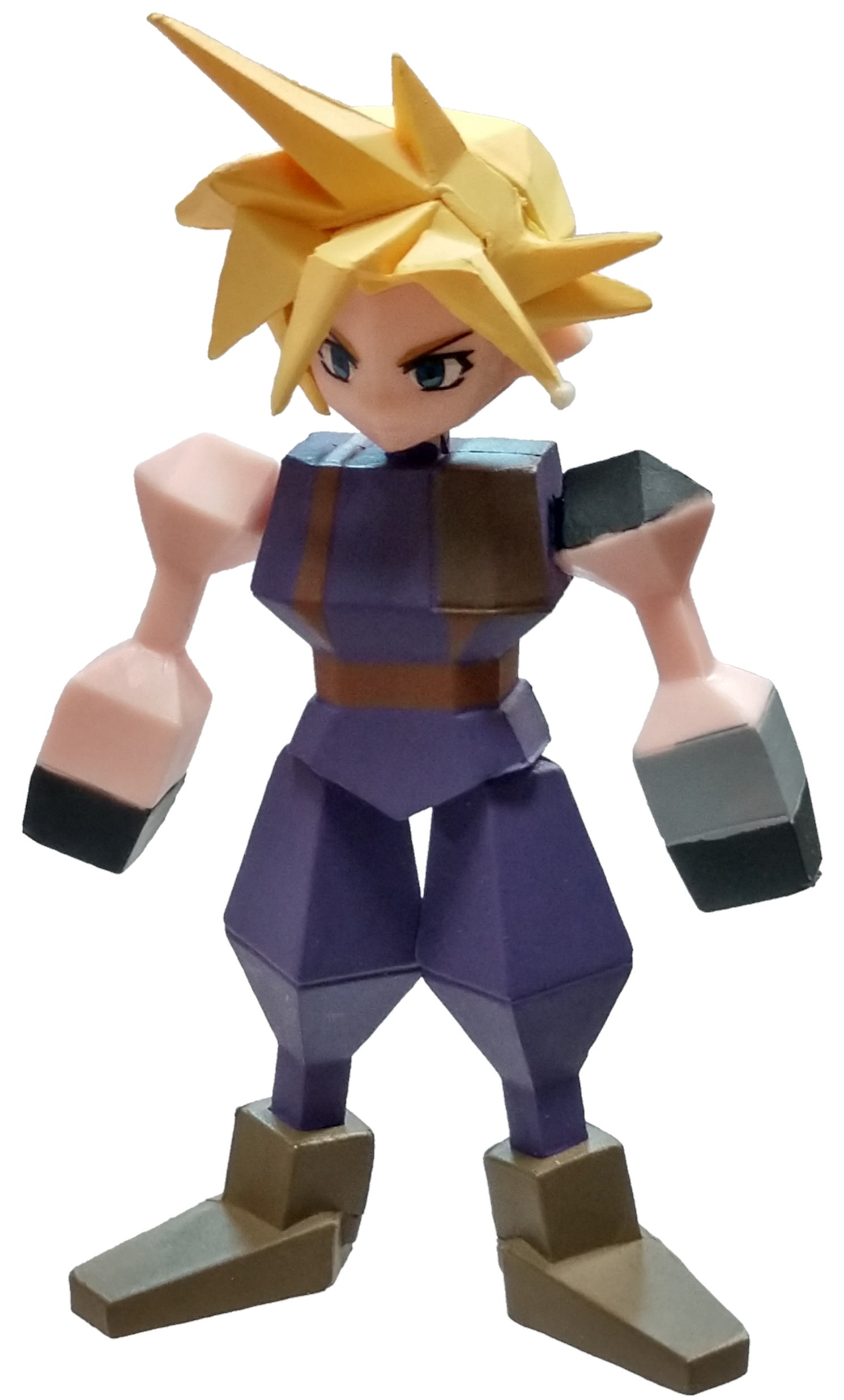 Square Enix Final Fantasy VII Polygon Figure Cloud Minifigure | eBay