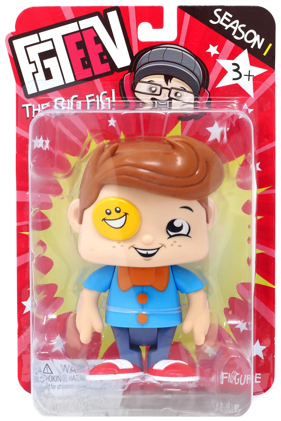 Bonkers Toy Co. Fgteev Season 1 Funnel Boy Action Figure