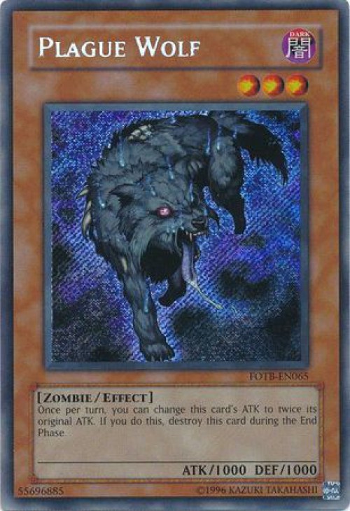 zombie werewolf yugioh card Yu-Gi-Oh! - Plague Wolf (SDZW-EN015) - Structure Deck World - 1st Edition you can change this cards ATK to twice its original ATK YuGiOh Structure Deck Zombie World