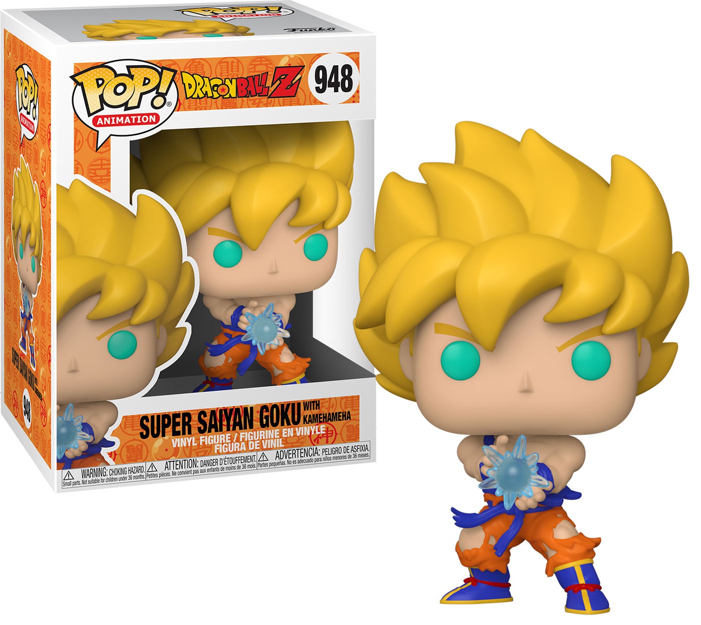 POP Animation Super Saiyan Goku Vinyl Figure #948 [with Kamehameha