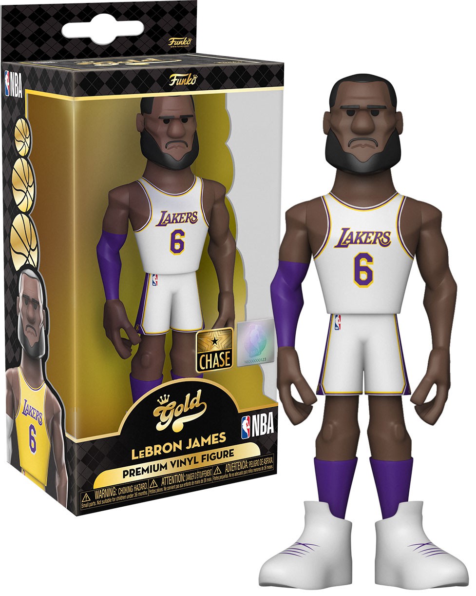 NBA LA Lakers Funko Gold LeBron James 5-Inch Vinyl Figure [Chase