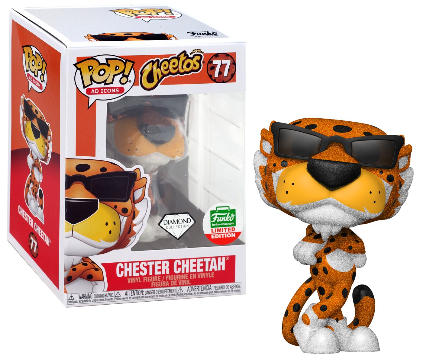 chester cheetah funko pop glow in the dark