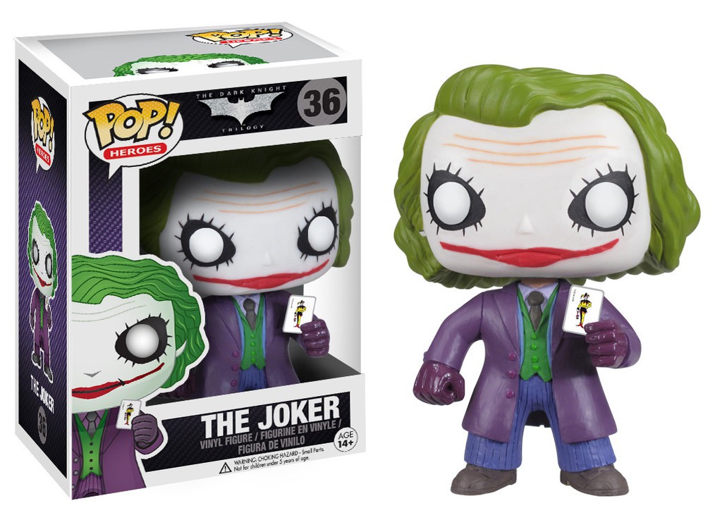 Funko Pop Heroes The Joker Vinyl Figure Item #3372 The Dark Knight
