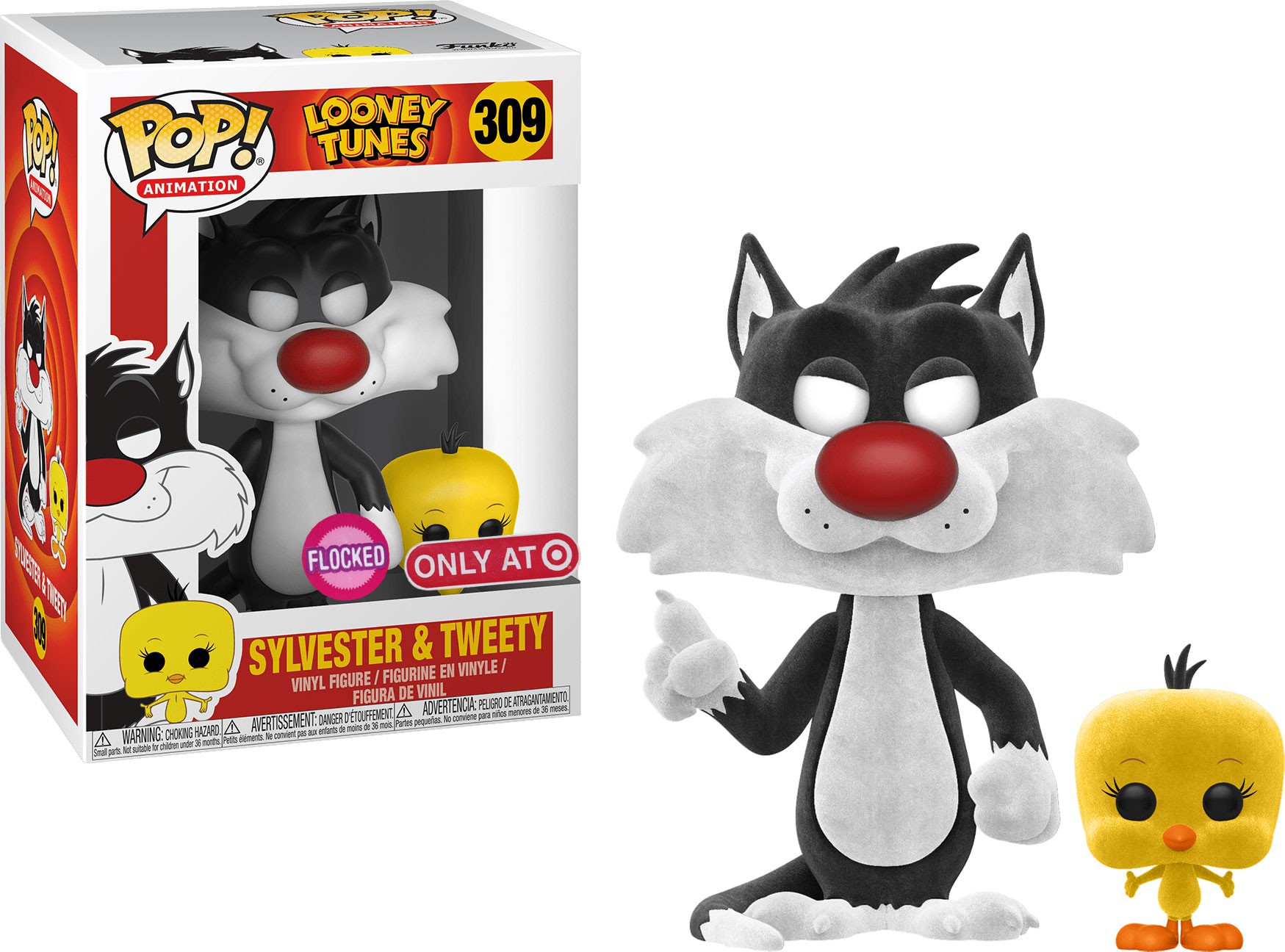 funko pop sylvester and tweety flocked