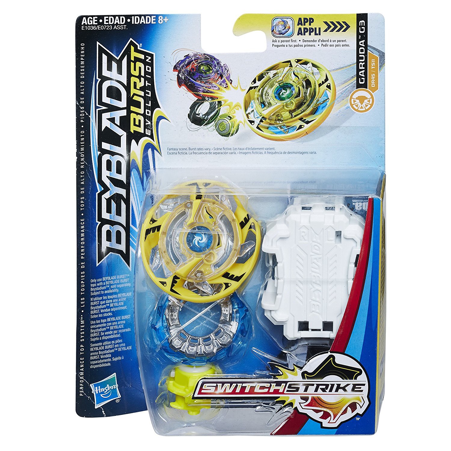 BEYBLADE SWITCH STRIKE GARUDA G3 WITH LAUNCHER FREE SHIPPING IN THE USA