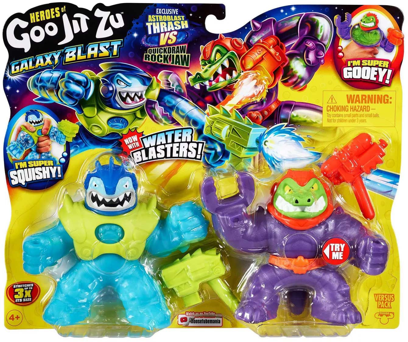 Galaxy Blast Astroblast Thrash vs Quickdraw Rock Jaw Action Figure