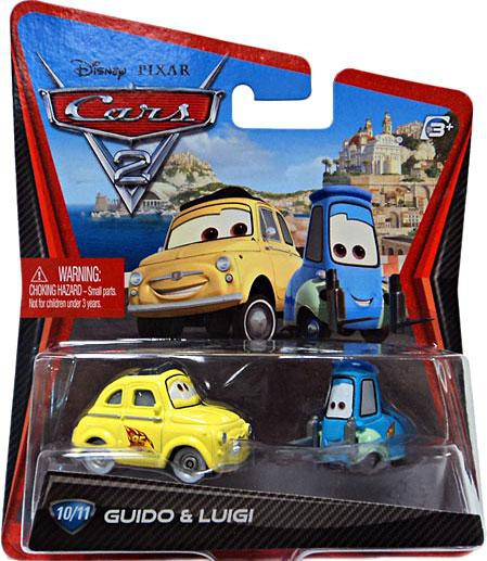 sa882 カーズ2 限定　MATER LUIGI McQUEEN GUIDO Disney / Pixar Cars Cars 2 Main Series Guido & Luigi Diecast Car