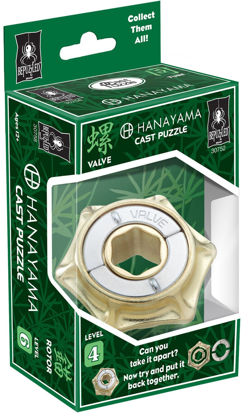 Hanayama Valve Cast Metal Puzzle [Level 4] | eBay