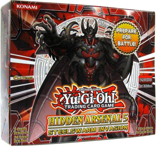 yugioh hidden arsenal 5 booster box Yu-Gi-Oh Steelswarm Invasion (24 Pieces) Toys & Games Learn the legends and experience the story from the beginning with Hidden Arsenal Konami Yu-Gi-Oh Hidden Arsenal 5