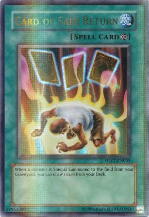 遊戯王 champ hobby League Blue ホビーリーグ　95枚 YuGiOh Hobby League Parallel Rare Card of Safe Return HL07-EN005
