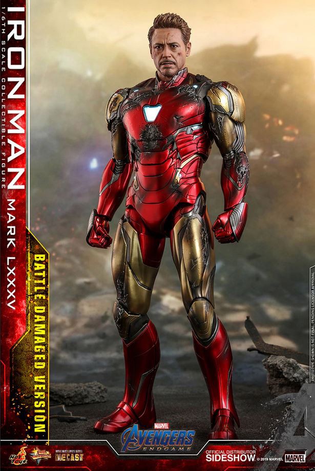 【未開封】アイアンマンMark LXXXV フィギュア Iron Man Mark LXXXV (Battle Damaged) Collectible Figure MMS528D33