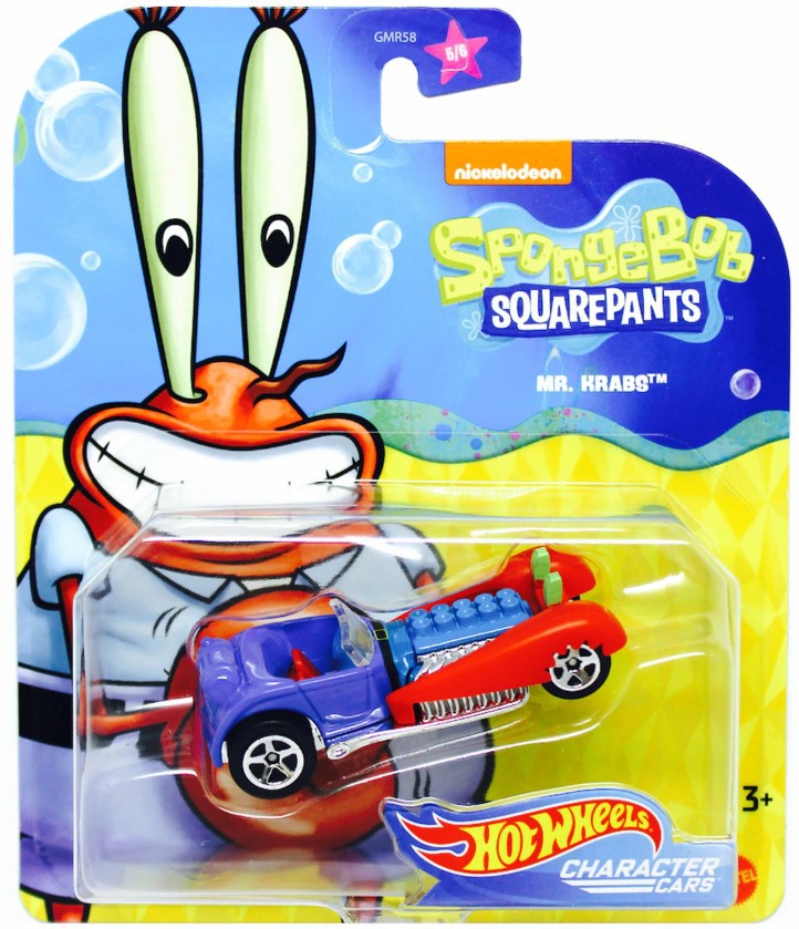 Mattel Hot Wheels Spongebob Squarepants Mr Krabs Diecast Character Car 2020 