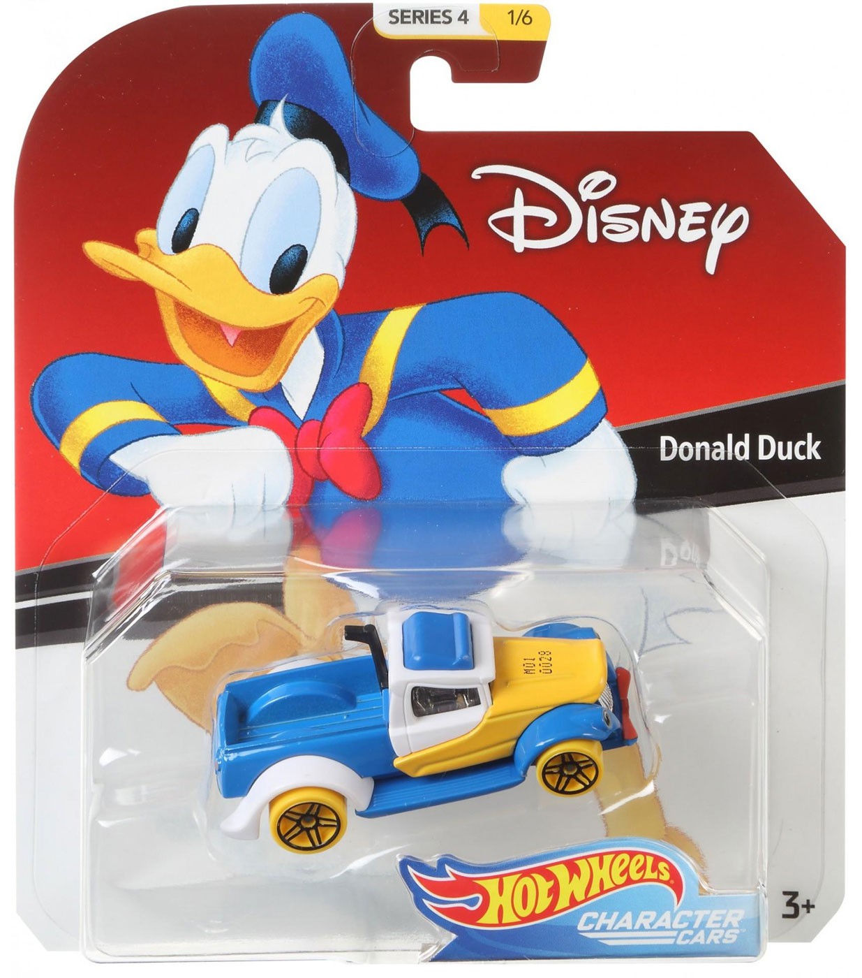 Disney Hot Wheels Character Cars Series 4 Donald Duck Die Cast Car 1 6 Ebay