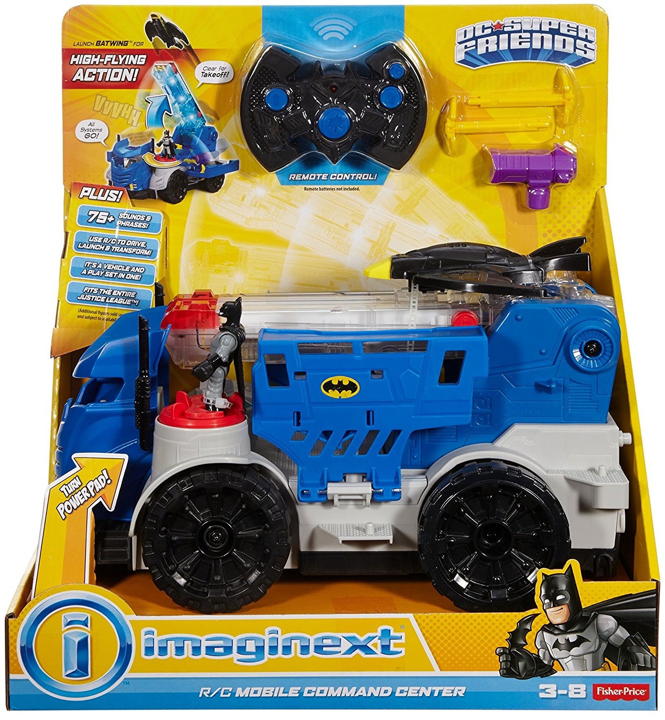 imaginext batman remote control car