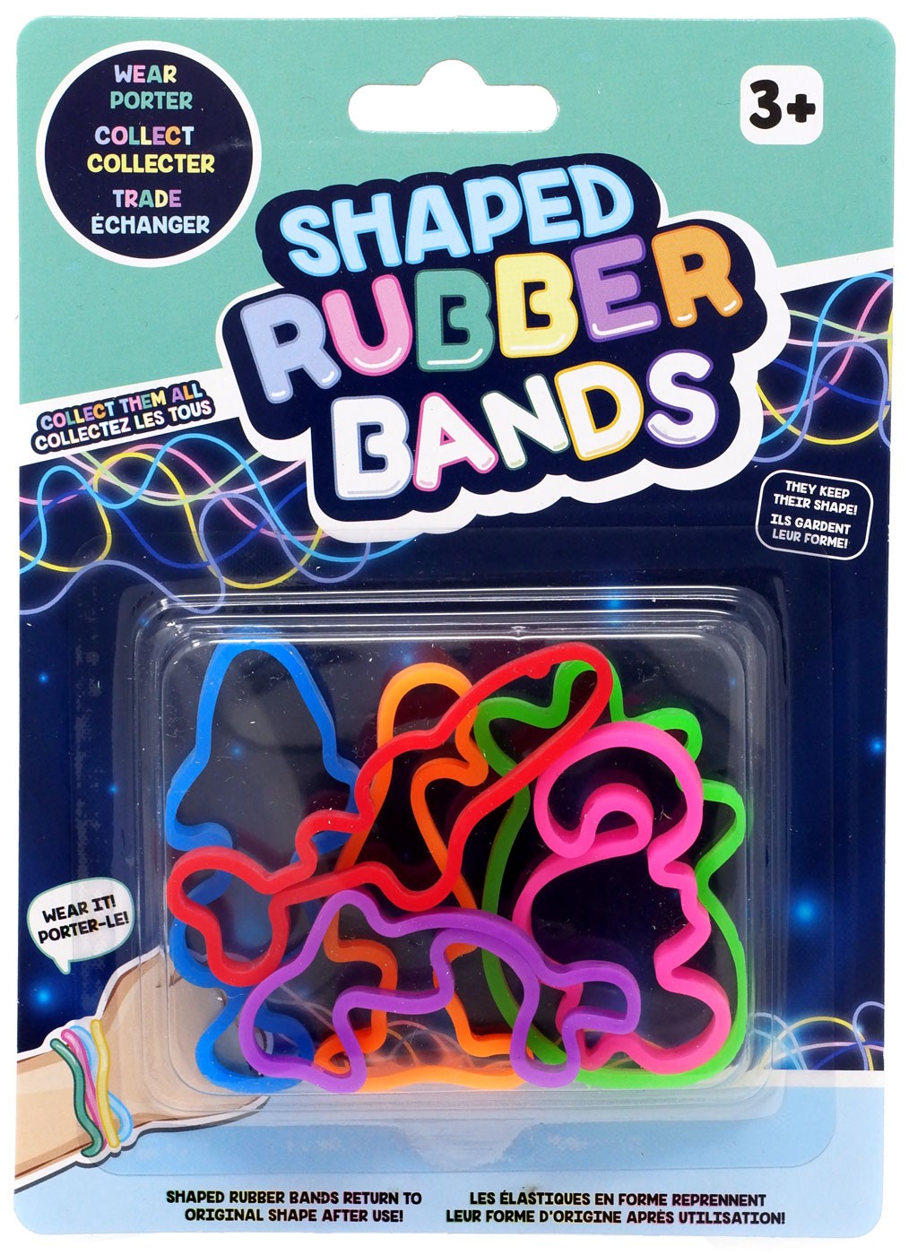 shaped rubber bands