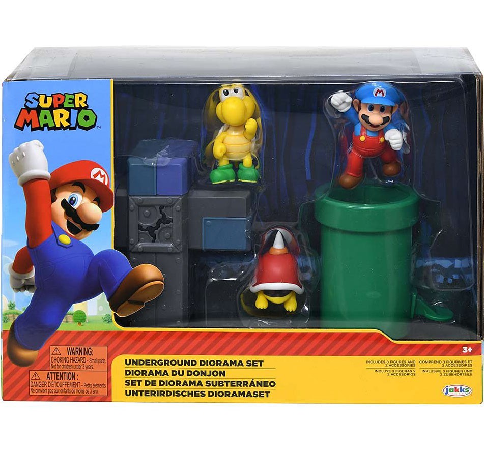 World of Nintendo Super Mario Underground Diorama Set