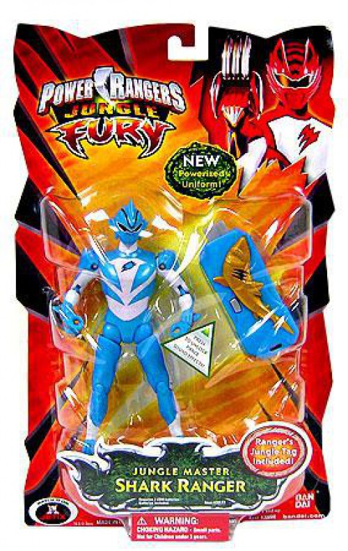 Bandai Toys Power Rangers Jungle Fury Jungle Master Shark Ranger Action ...