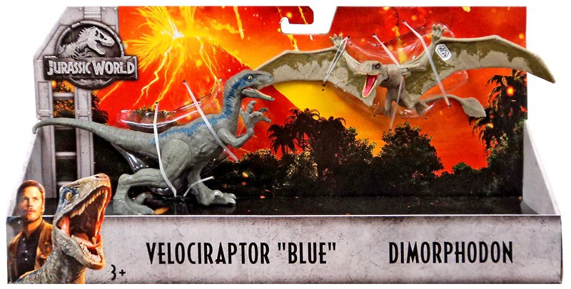 jurassic world fallen kingdom velociraptor blue toy