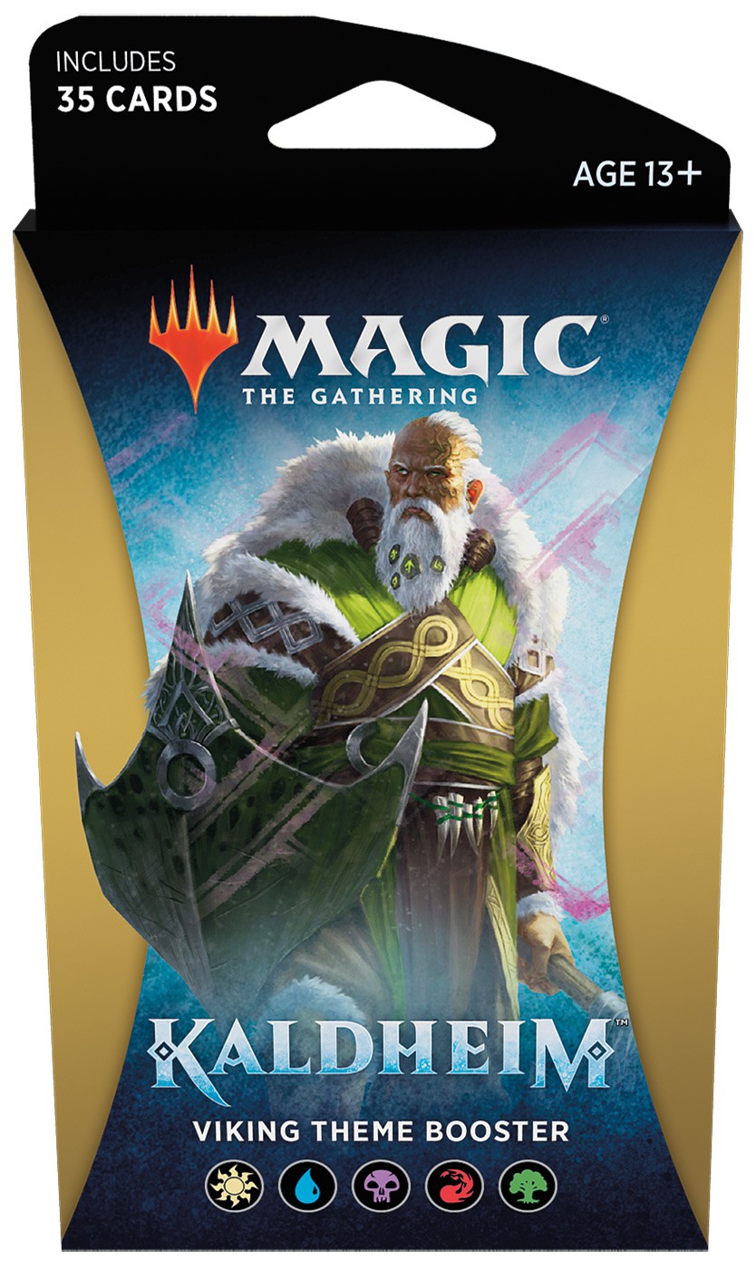 mtg booster box kaldheim Magic the Gathering Kaldheim Viking Theme Booster Pack [35 Cards]