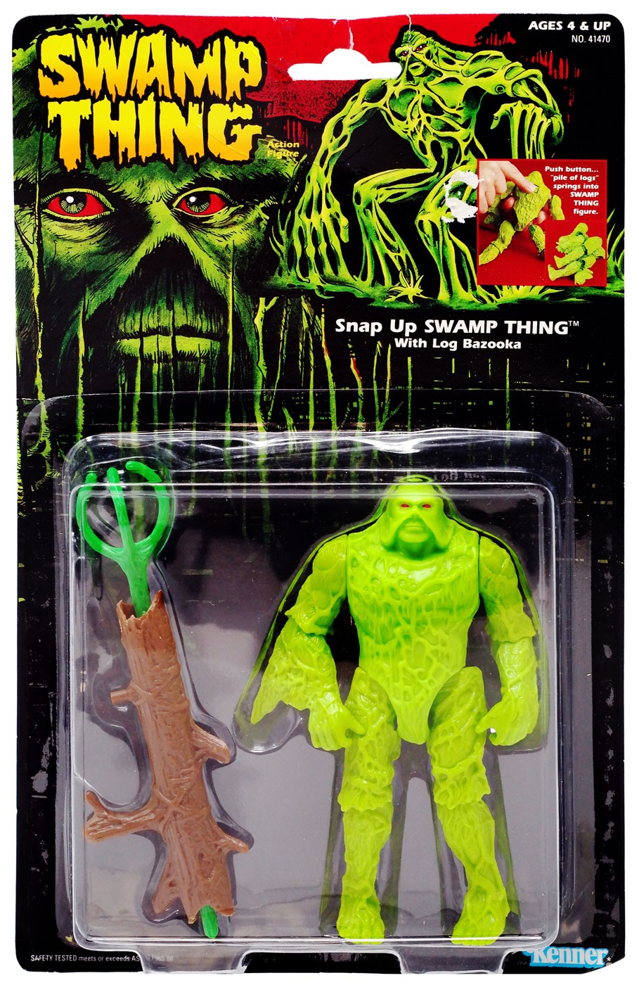 DC Swamp Thing Action Figure [with Log Bazooka] [Moderate shelf wear ... - Kennerswampthing