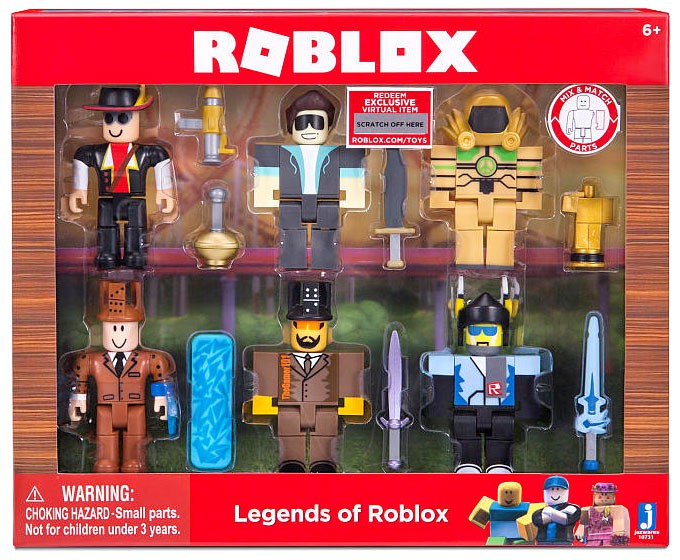 Legends Of Roblox Action Figure 6 Pack 681326107316 Ebay - roblox tv movie video game action figures for sale ebay