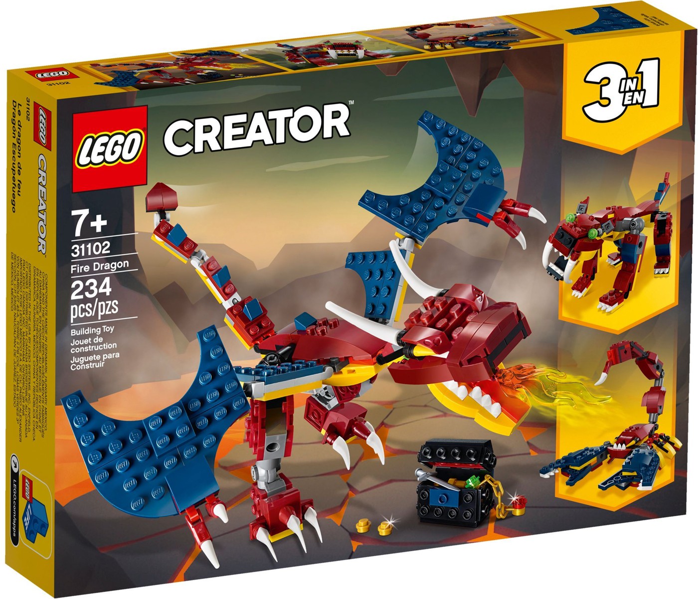 LEGO Creator Fire Dragon Set #31102 673419317757 | eBay