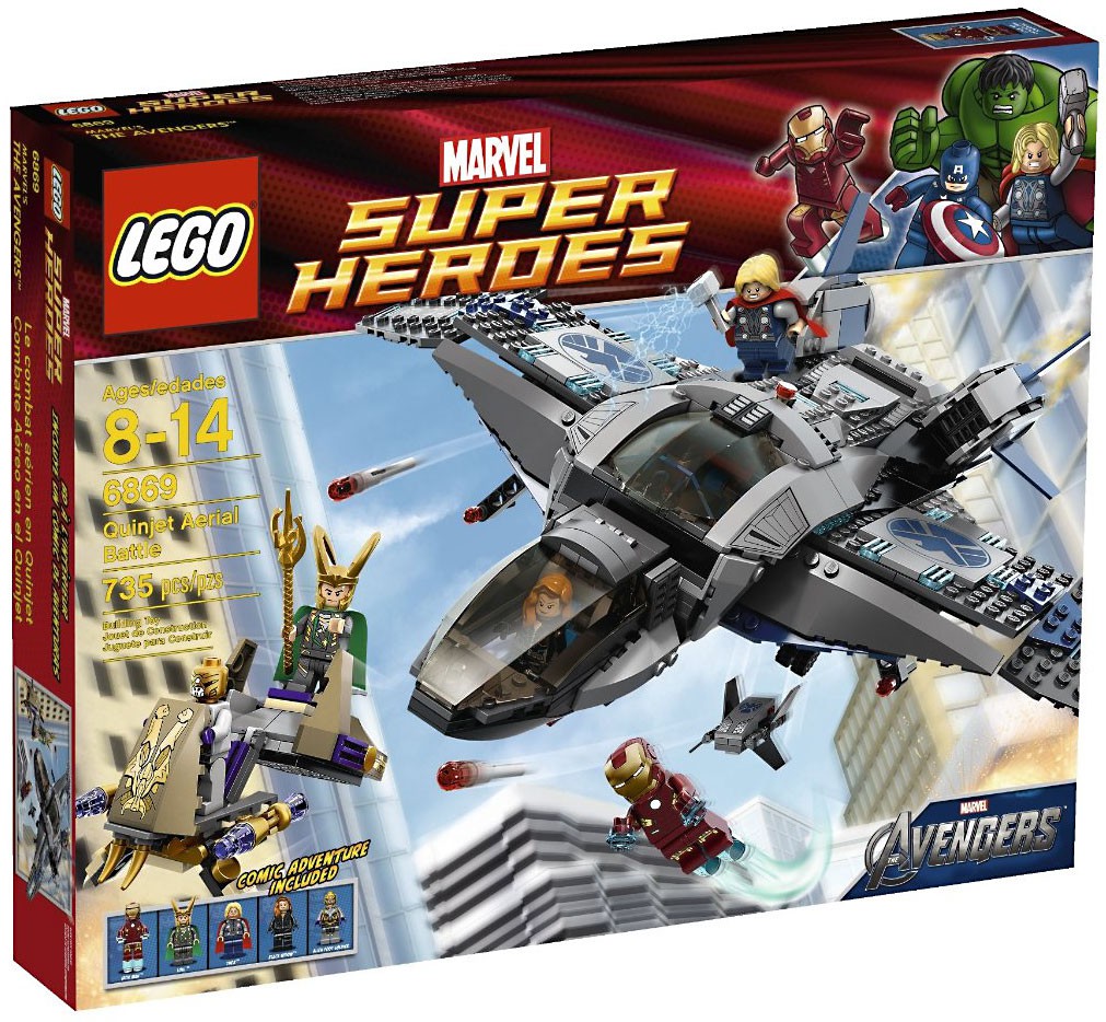 LEGO Marvel Super Heroes Avengers Quinjet Aerial Battle Set #6869 | eBay