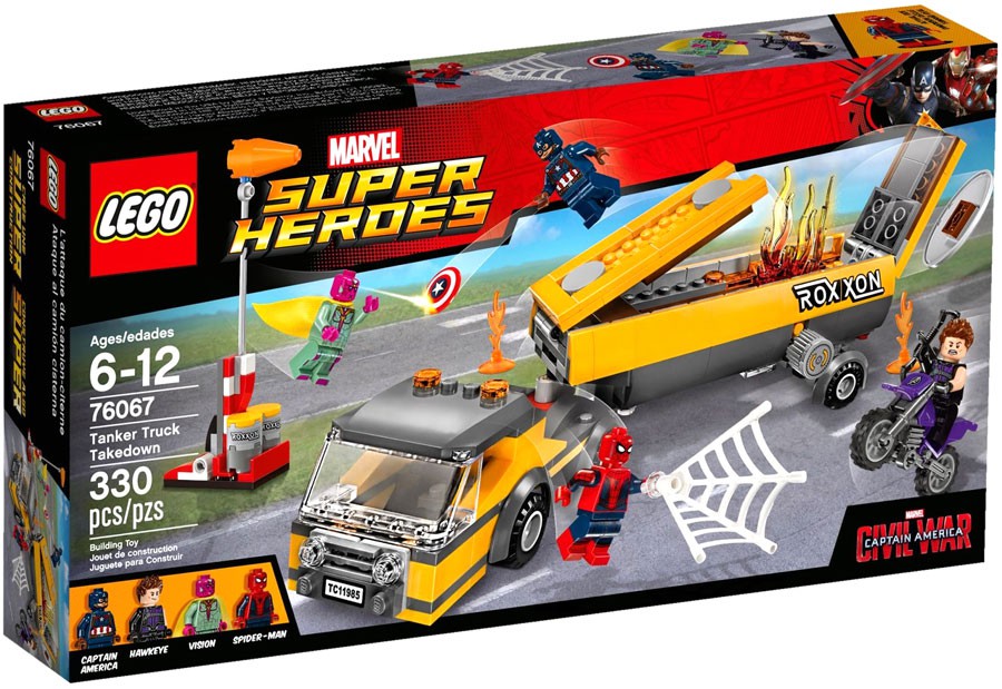 spiderman lego truck