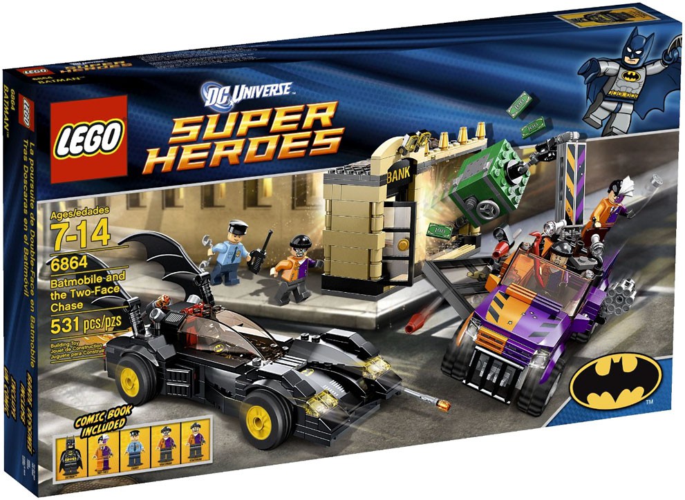 lego-dc-universe-super-heroes-batmobile-and-the-two-face-chase-set-6864-ebay