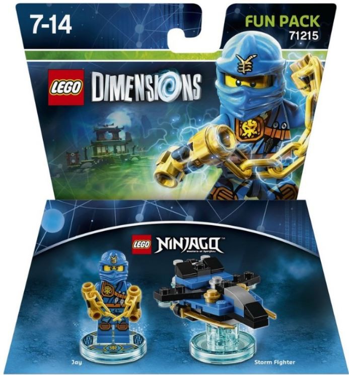 LEGO Dimensions Ninjago Jay & Storm Fighter Exclusive Fun Pack #71215 ...