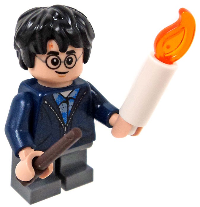 Minifigure w// Dark Blue Jacket Stripe Gray Shirt 10217 4841 LEGO Harry Potter