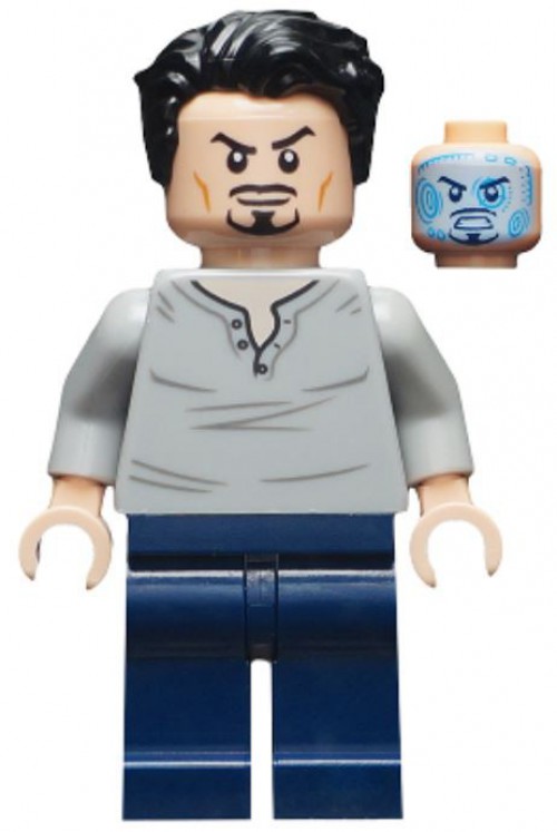 tony stark lego head