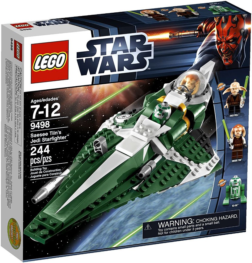 LEGO Star Wars The Clone Wars Saesee Tiin's Jedi Starfighter Set #9498 ...